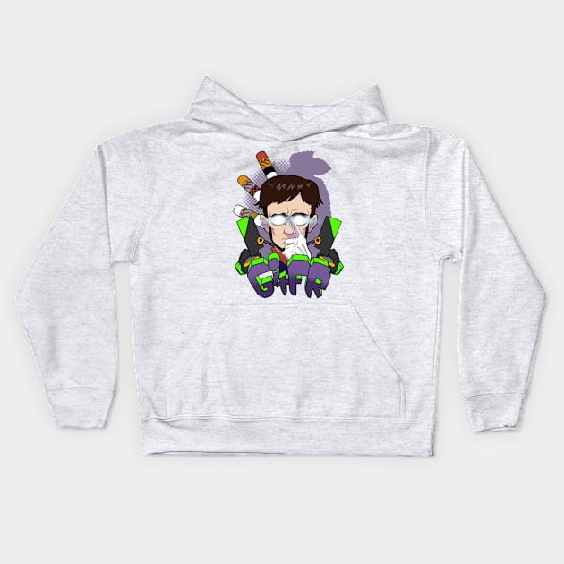 Evangelion Gendo Get in the F’n Robot Kids Hoodie by ArmyOfGoblins